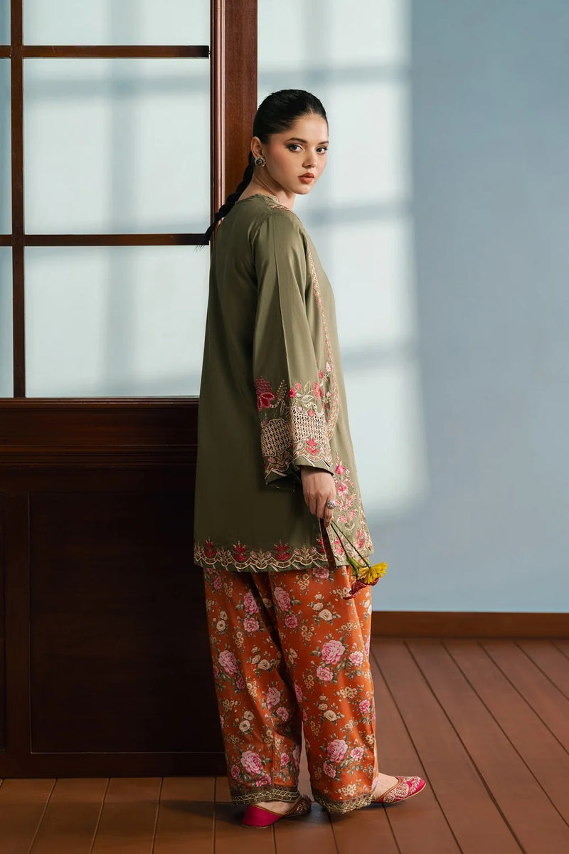 ETHNC EMBROIDERED SUIT | OLIVE | E4748-103-121