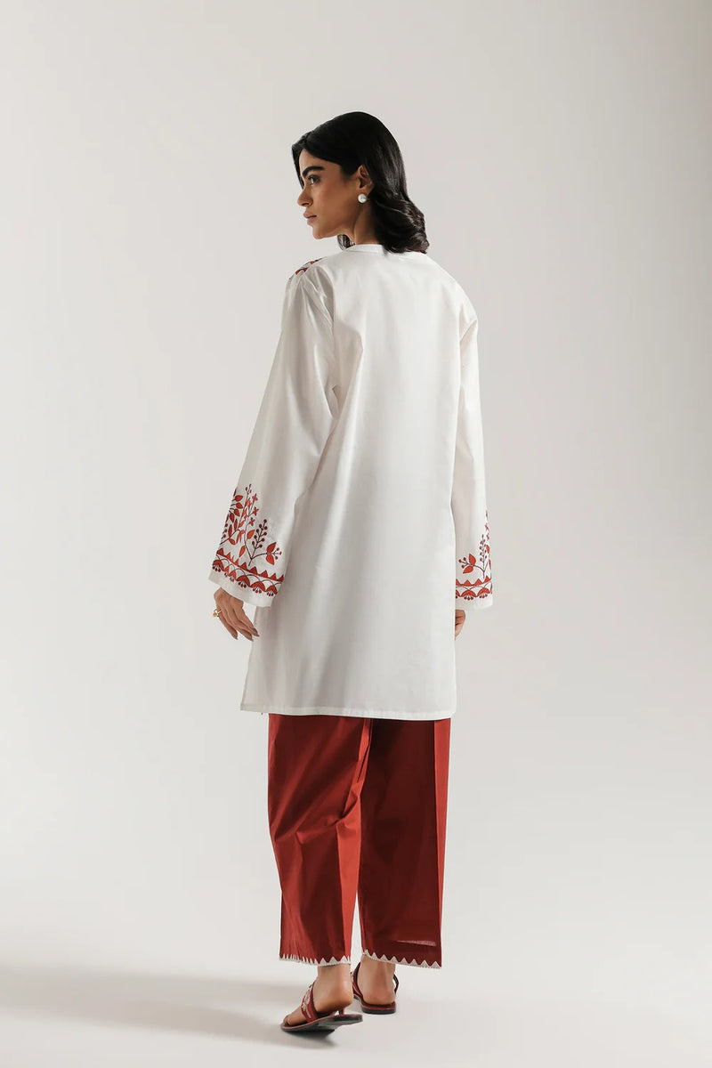 ETHNC Embroidered Suit- White | E7822/102/001
