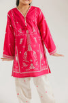 ETHNC Kids Embroidered Suit - BARBIE PINK | E1585/402/406