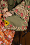 ETHNC EMBROIDERED SUIT | OLIVE | E4748-103-121