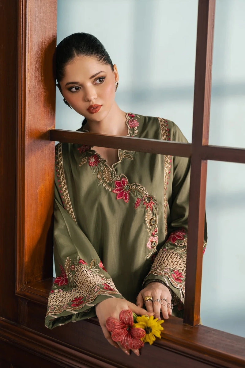 ETHNC EMBROIDERED SUIT | OLIVE | E4748-103-121