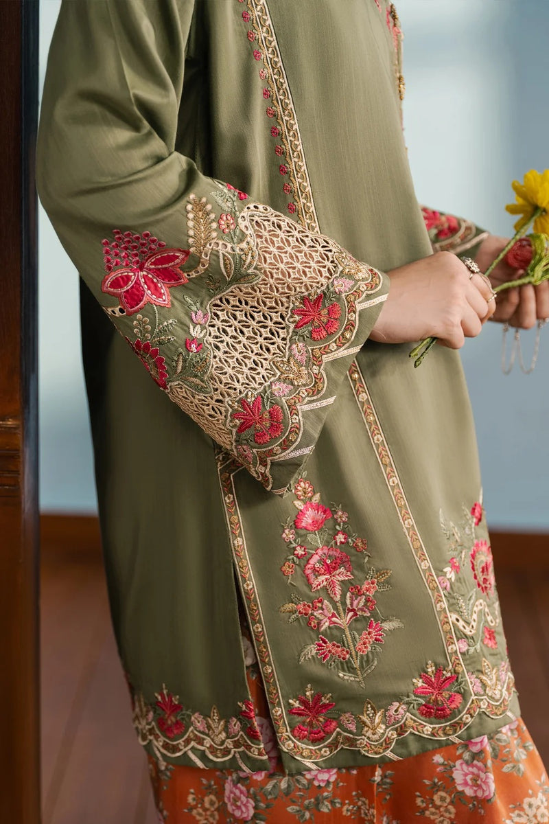 ETHNC EMBROIDERED SUIT | OLIVE | E4748-103-121