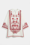 ETHNC Embroidered Suit- White | E7822/102/001
