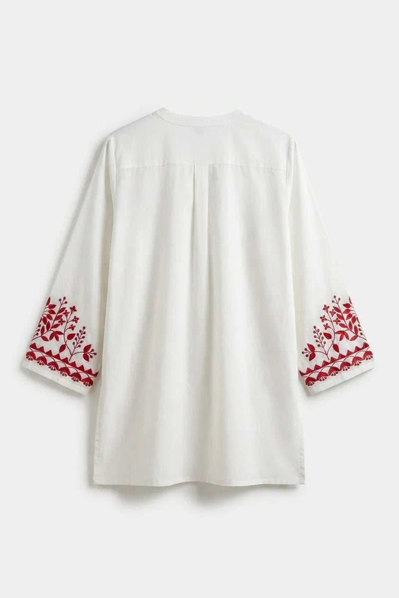ETHNC Embroidered Suit- White | E7822/102/001