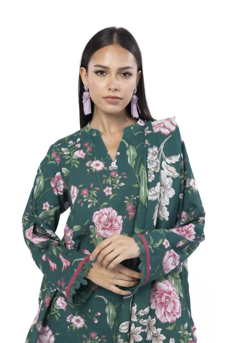 KHAADI-Printed | Khaddar Tailored 3 Piece-KN31AST