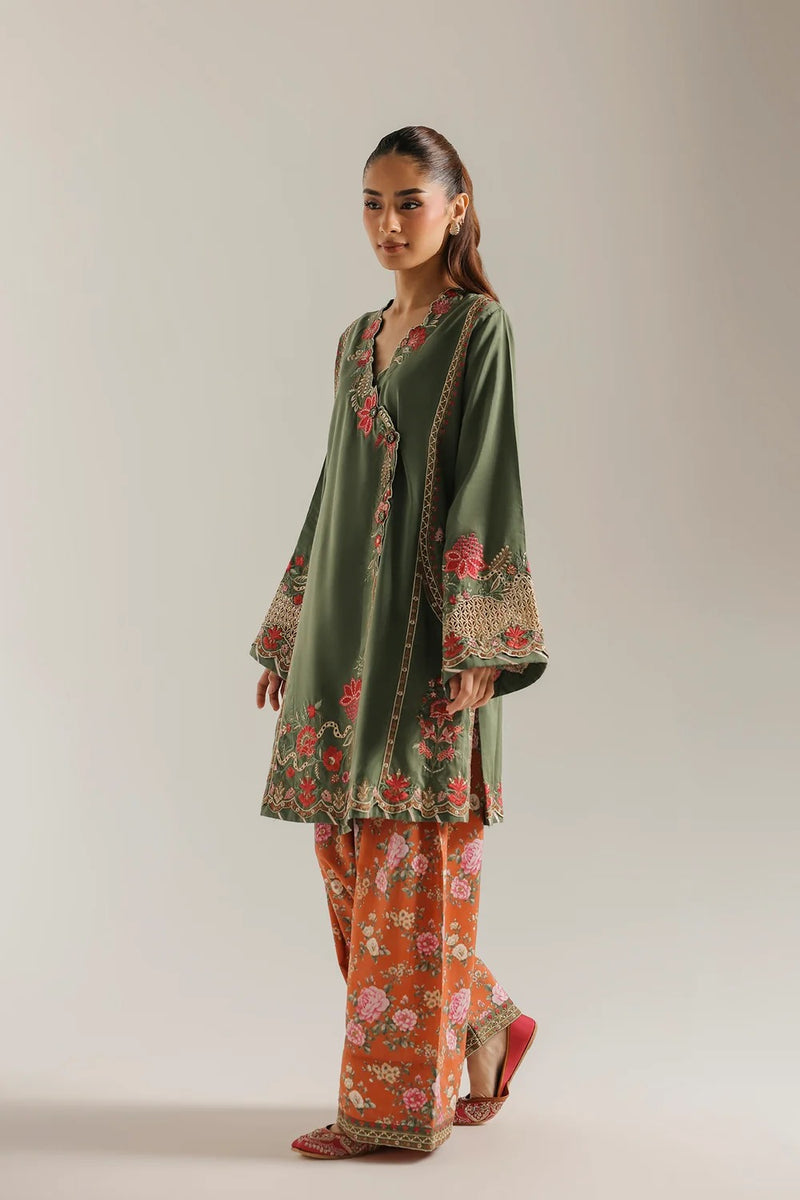 ETHNC EMBROIDERED SUIT | OLIVE | E4748-103-121