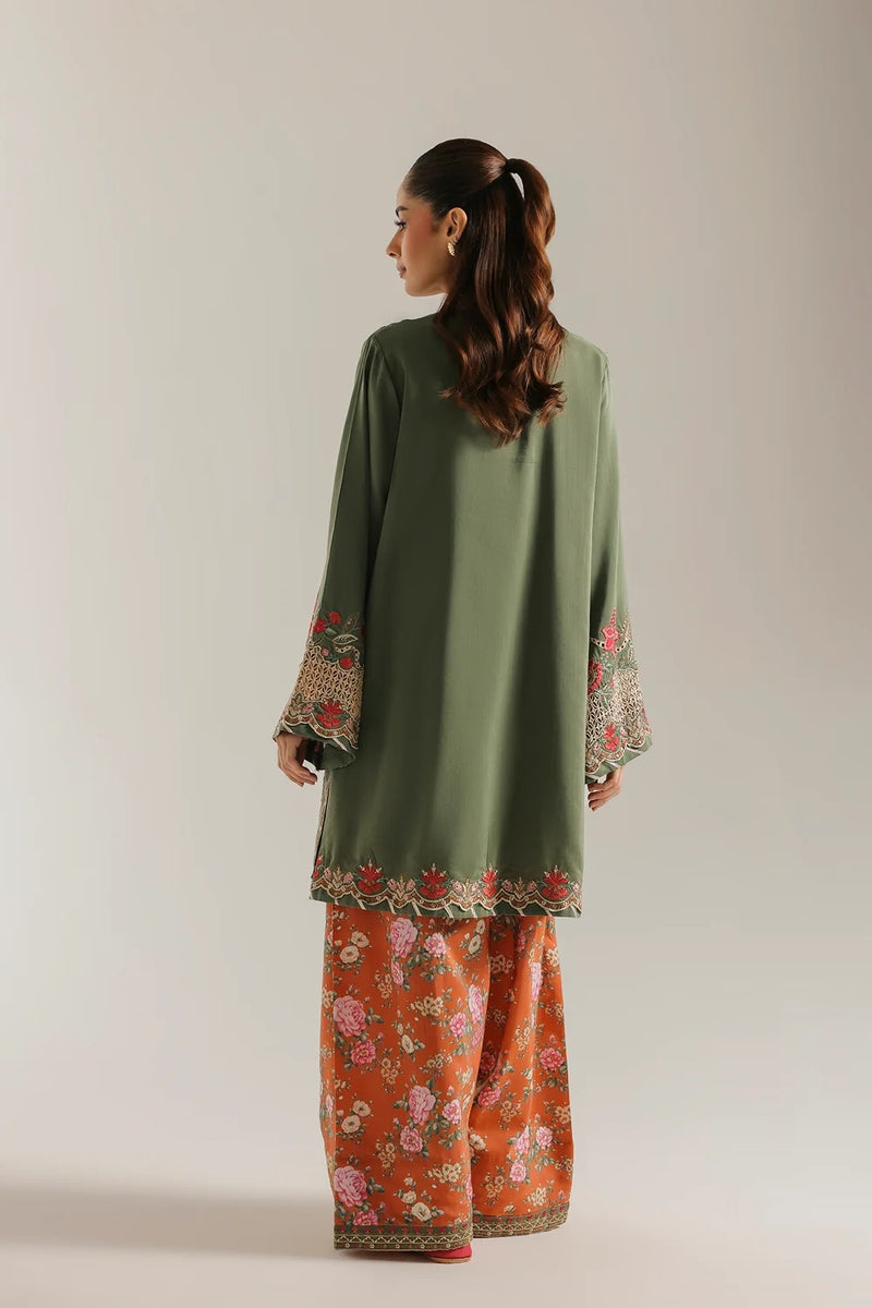 ETHNC EMBROIDERED SUIT | OLIVE | E4748-103-121