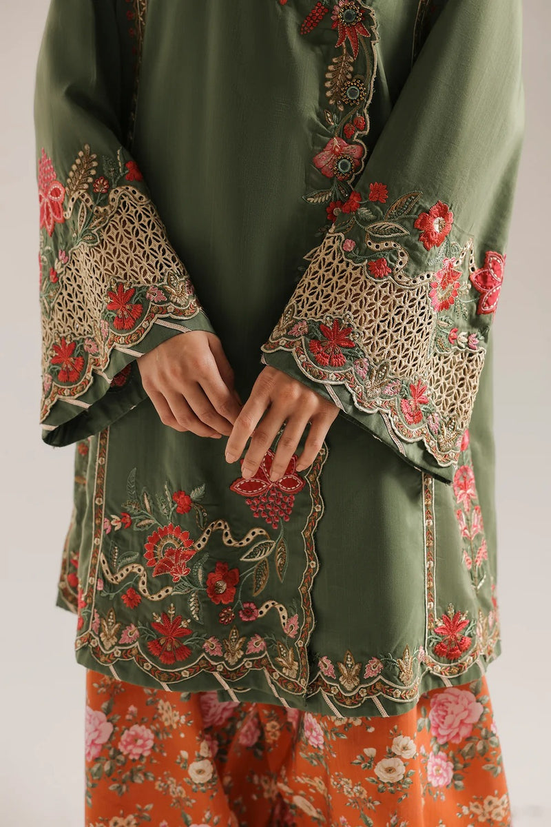 ETHNC EMBROIDERED SUIT | OLIVE | E4748-103-121