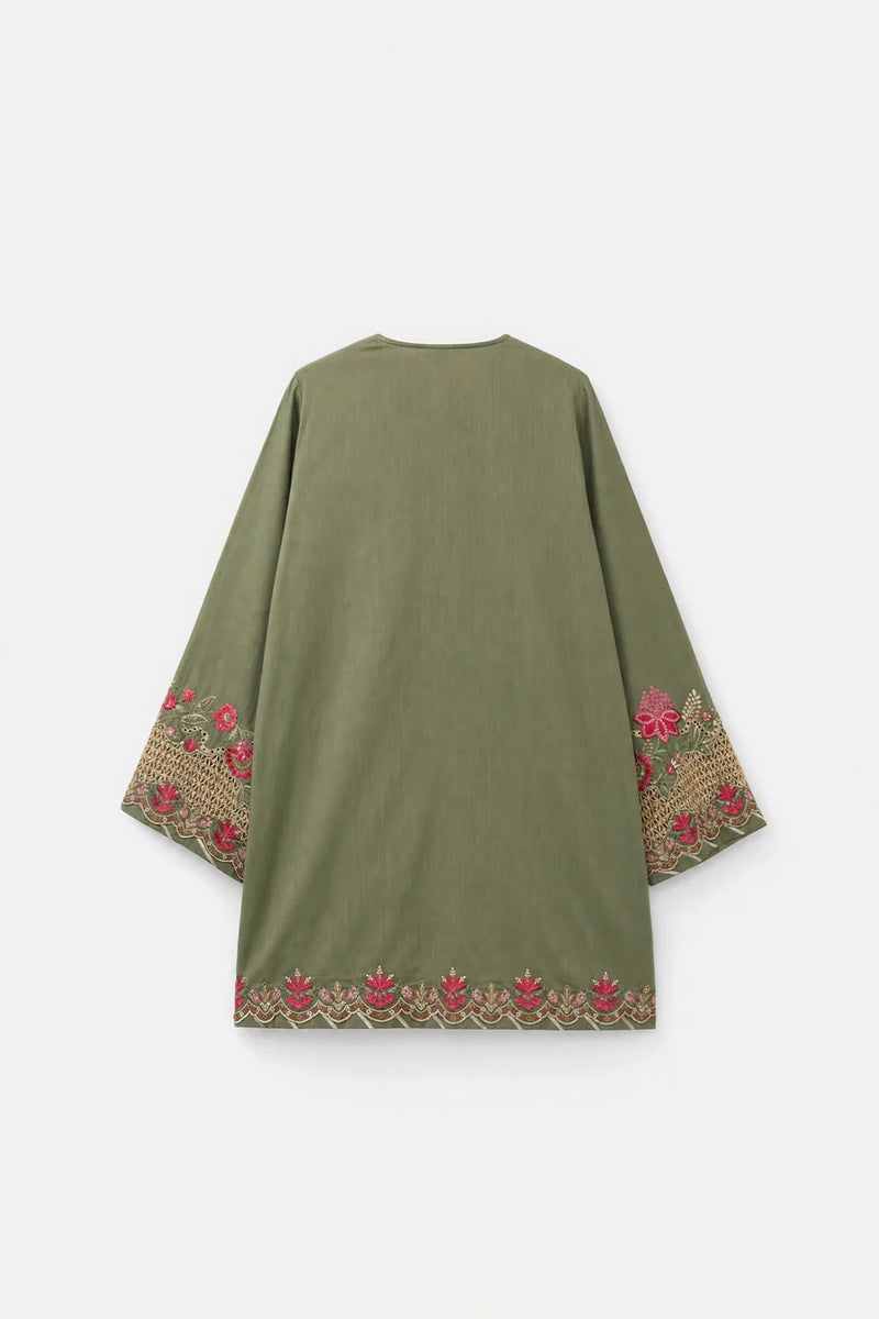 ETHNC EMBROIDERED SUIT | OLIVE | E4748-103-121