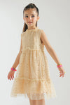 ETHNC Kids Embriodered Dress- LIGHT-YELLOW | E0909/301/225