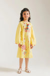 ETHNC Kids Summer Embroidered Cotton Frock /Dress - Bright Yellow (E1417_401_106)