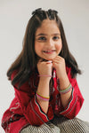 ETHNC Kids Embroidered Suit - WINE | E1568/402/416