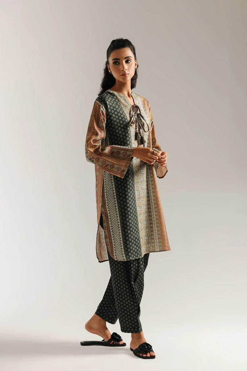 ETHNC Printed Suit- Bright Yellow- (E6704_102_108)