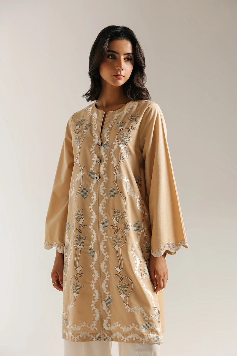 ETHNC EMB Shirt - PALE-YELLOW - (E6967 102 225)