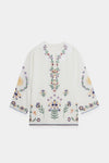 ETHNC Boho Chic Embroidered Kurti White (S3E0541/119/001)