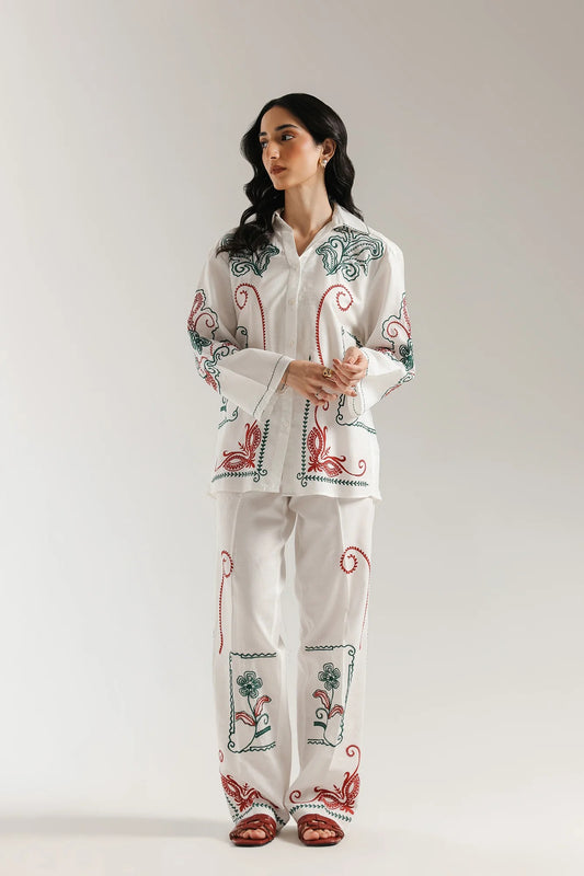 ETHNC Embroidered SUIT - WHITE | E0656/106/001