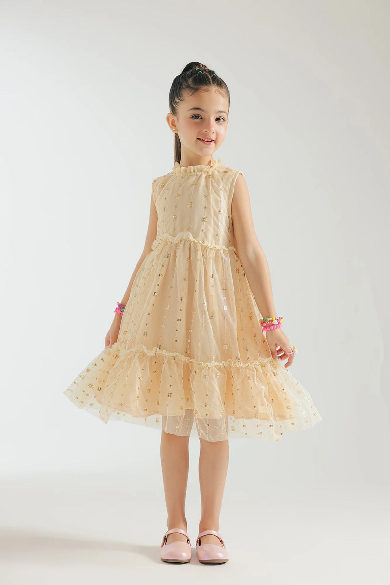 ETHNC Kids Embriodered Dress- LIGHT-YELLOW | E0909/301/225
