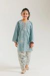 ETHNC Kids -EMBROIDERED SUIT (E1546/402/719 )-Ice Green
