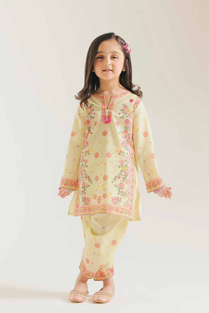 ETHNC KIDS - Printed Suit-yellow Beige | E1693/402/112