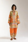 ETHNC Printed Suit -Apple Green (E6158_102_127)