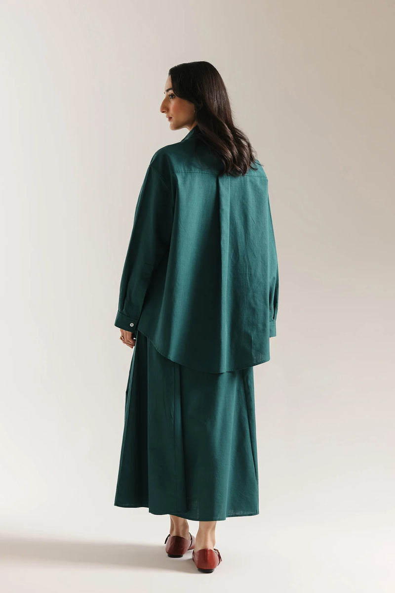 ETHNC suit ( Skirt & Shirt )  TEAL | E0727/106/711