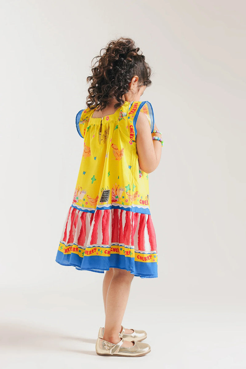 ETHNC - Kids Dress -Yellow (E1405 301 108)