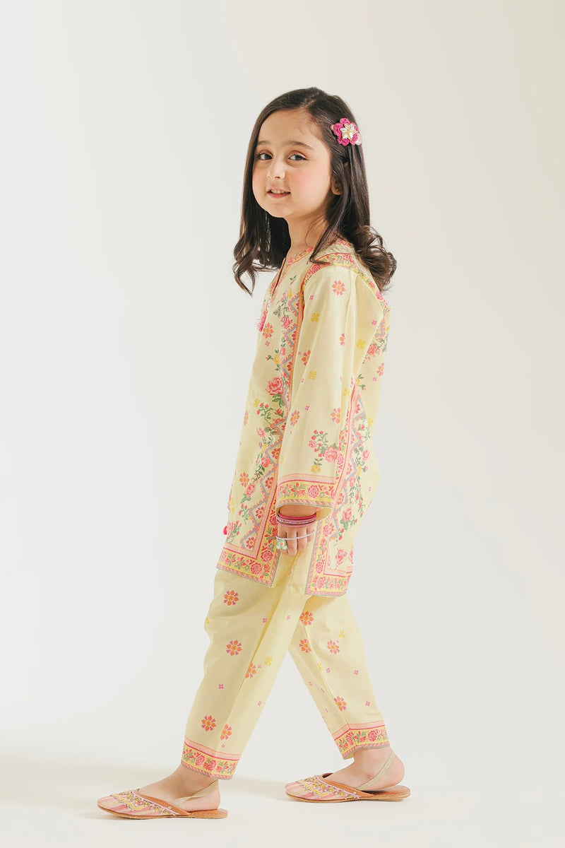 ETHNC KIDS - Printed Suit-yellow Beige | E1693/402/112