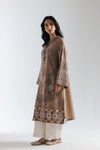 ETHNC - Embroidered Suit (E4134/103/815)-Mocha Color