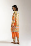 ETHNC Printed Suit -Apple Green (E6158_102_127)