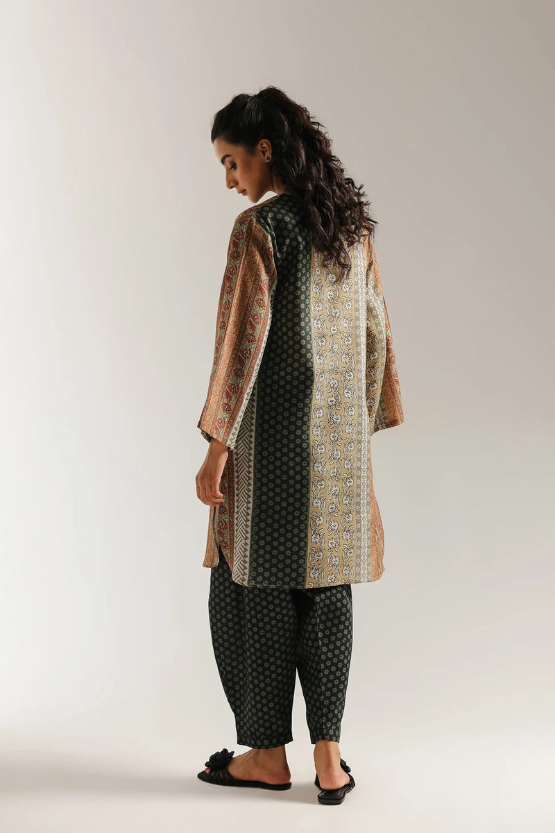 ETHNC Printed Suit- Bright Yellow- (E6704_102_108)