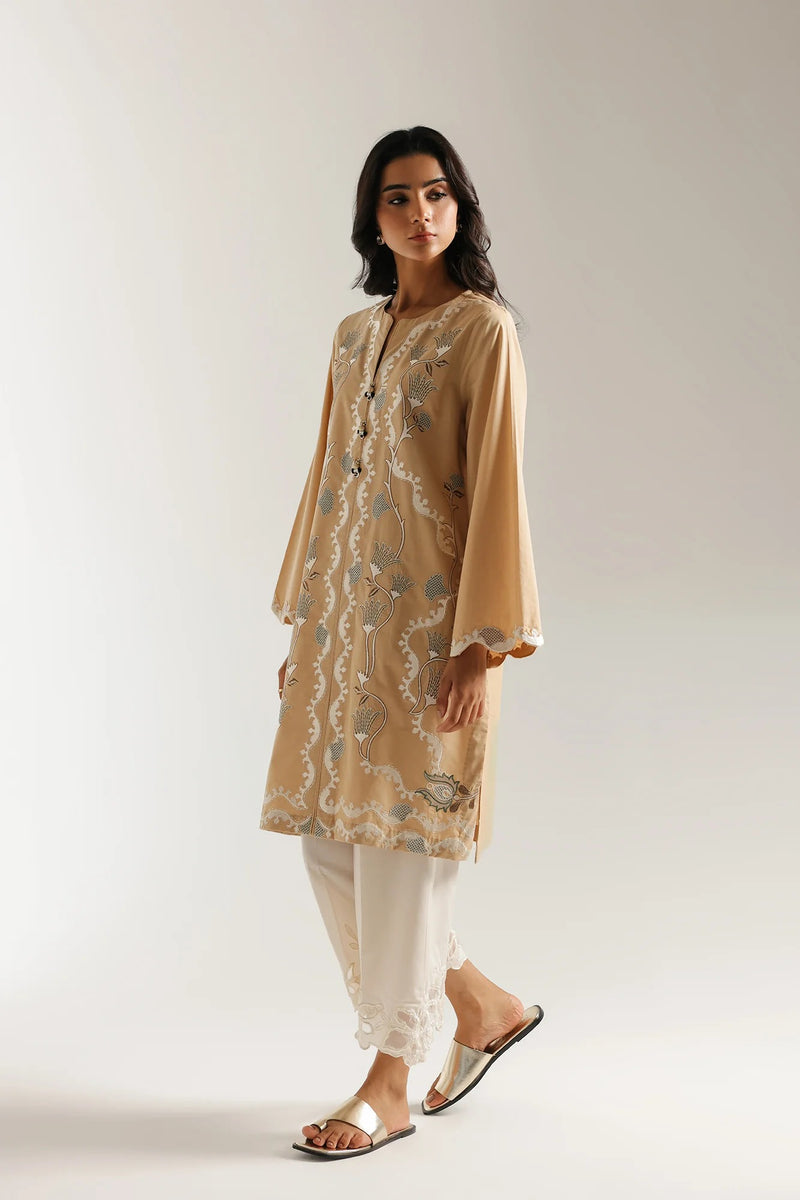 ETHNC EMB Shirt - PALE-YELLOW - (E6967 102 225)