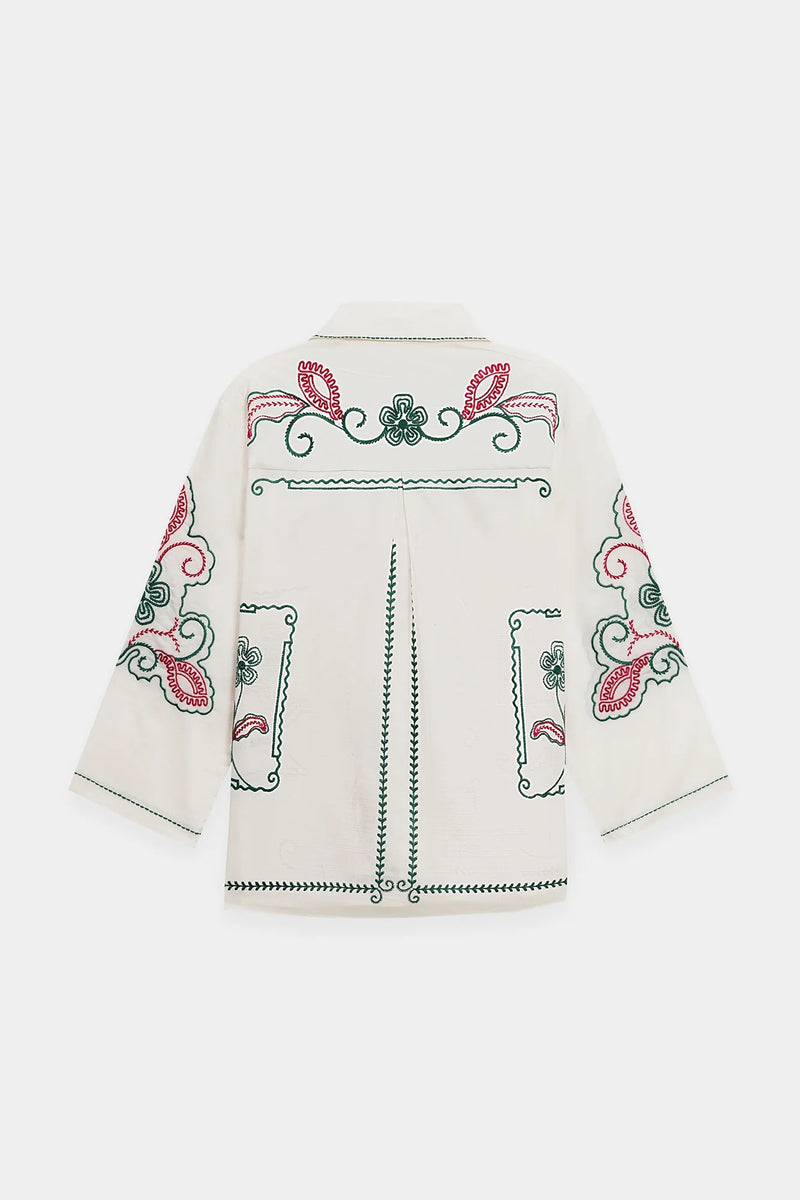 ETHNC Embroidered SUIT - WHITE | E0656/106/001