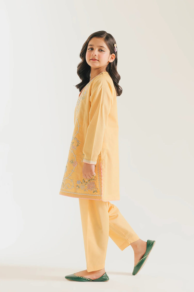 ETHNC Kids-EMBROIDERED SUIT- BRIGHT YELLOW | E0962/404/106