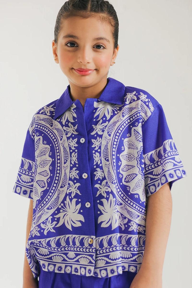 ETHNC Kids -CO-ORD SET -DENIM BLUE- (E1509_401_625)