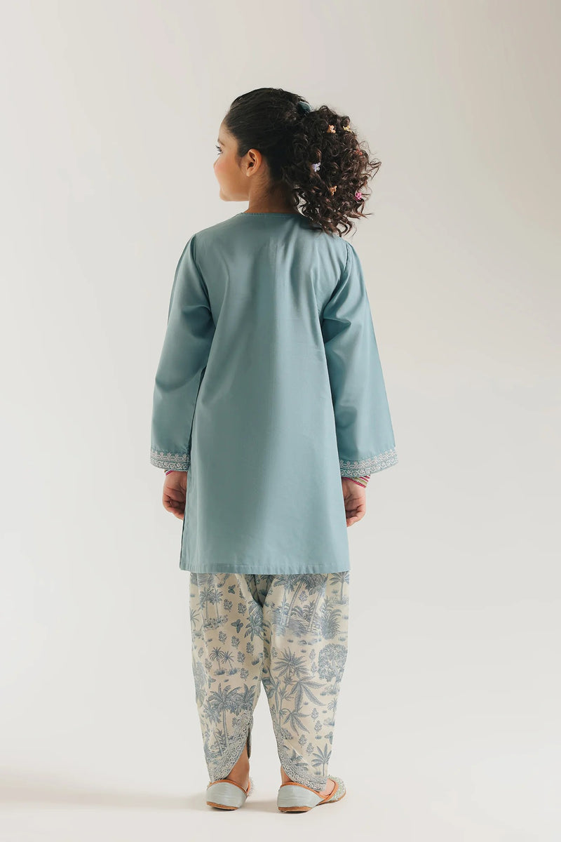 ETHNC Kids -EMBROIDERED SUIT (E1546/402/719 )-Ice Green