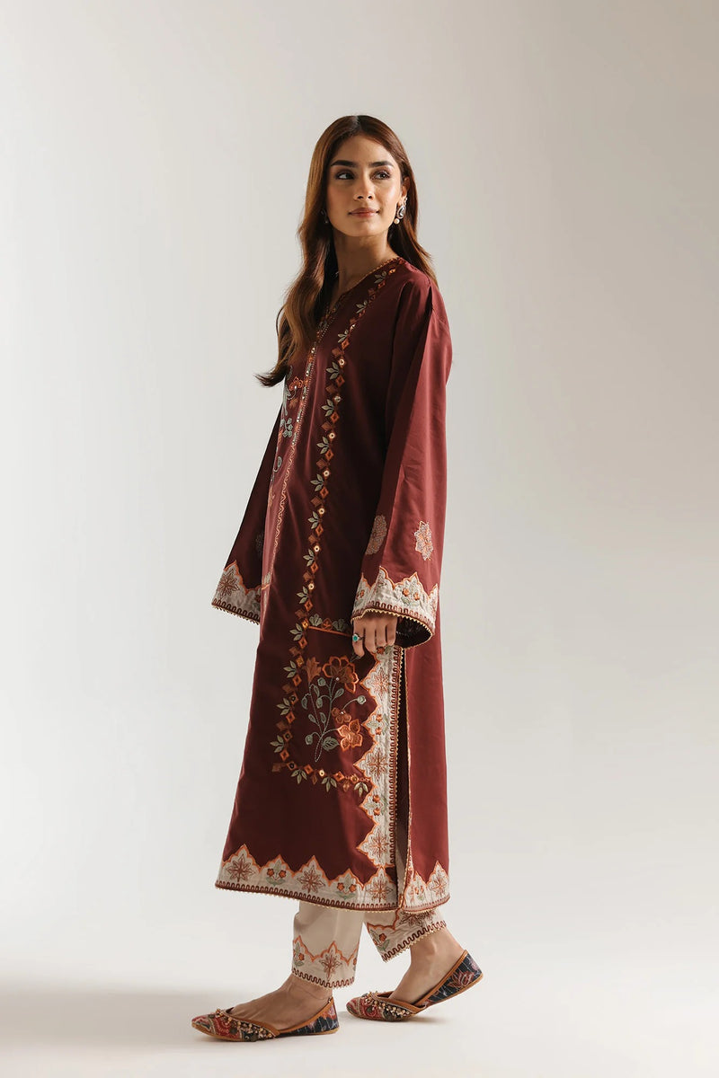 ETHNC EMBROIDERED Suit - BROWN | E4159/103/801