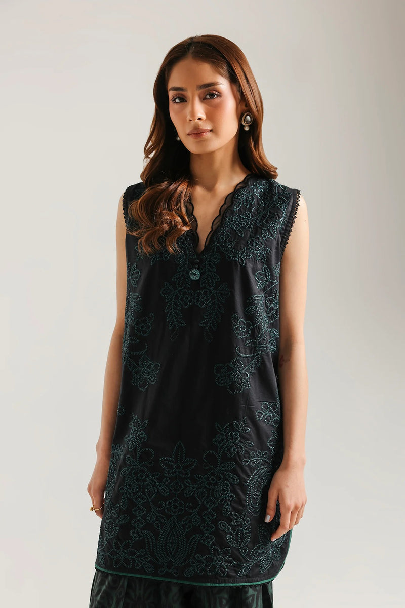 ETHNC EMBROIDERED SUIT | JET BLACK | E4610/103/902
