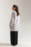 ETHNC Embroidered Casual Shirt – Light Grey - E7219/102/914