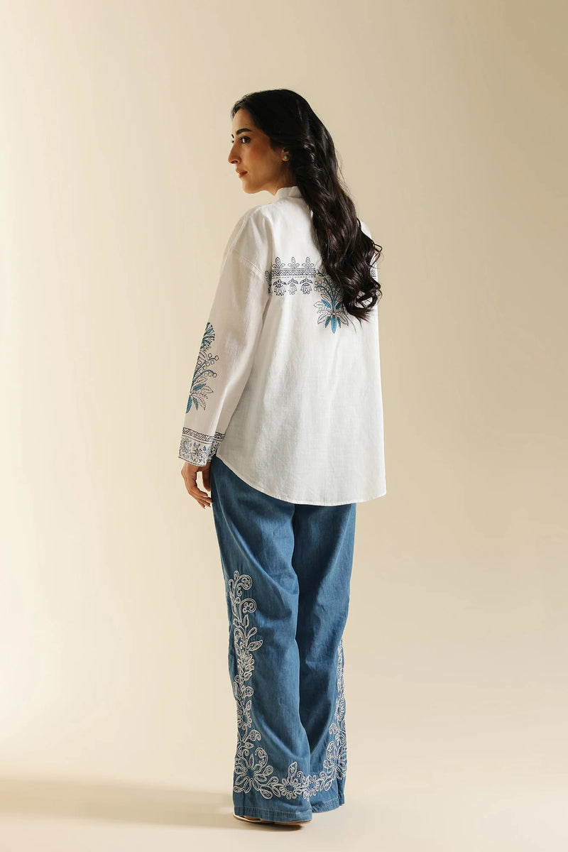 ETHNC Printed Kurti - OFF WHITE | S4E0581/119/002