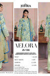 AELORA BY JOHRA Lawn fabric 3PC Summer Collection 2026 Unstitched JS-134 (Soft Mint Green)