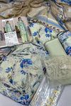 AELORA BY JOHRA Lawn fabric 3PC Summer Collection 2026 Unstitched JS-134 (Soft Mint Green)