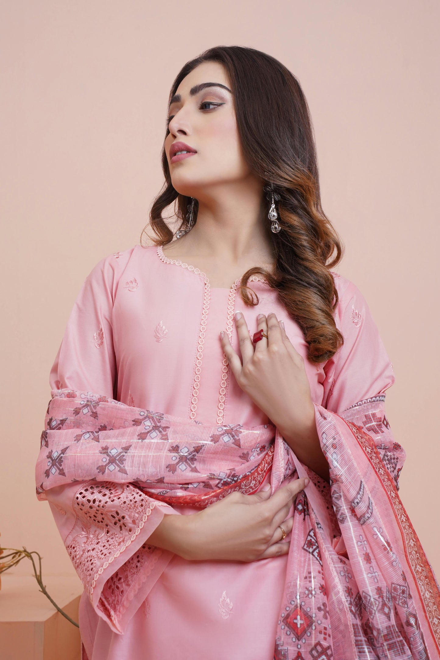 Gulzar Yousaf (GY)-Unstitched Collection, Volume 22 Design Number: D/03 (Mauve Pink)