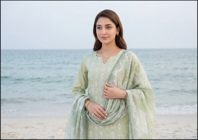 Sahil Embroidered Lawn By Tawakkal – Elegant Summer Collection 2026 (D - 2102 - Sahil) - Bristy's Collection