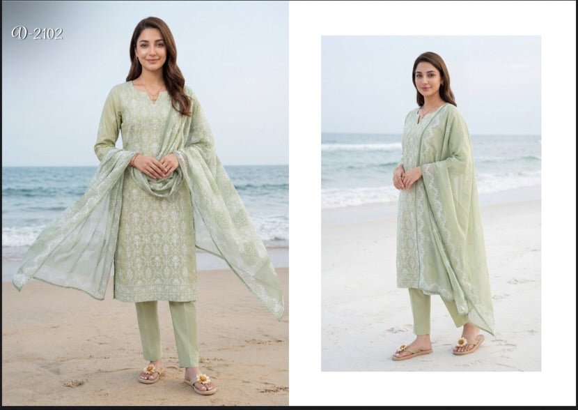 Sahil Embroidered Lawn By Tawakkal – Elegant Summer Collection 2026 (D - 2102 - Sahil) - Bristy's Collection
