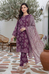 Tawakkal ARSHI STITCHED 3 Pieces (D - 2991 | Mulberry Rose) - Bristy's Collection