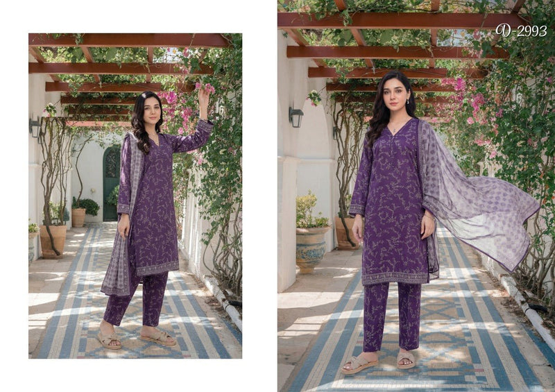Tawakkal ARSHI STITCHED 3 Pieces (D - 2993 | Royal Plum Purple) - Bristy's Collection